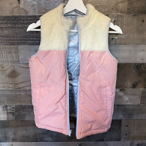 Buffalo David Bitton Reversible Zip Up Vest Girls size M 10/12 - Picture 5 of 5